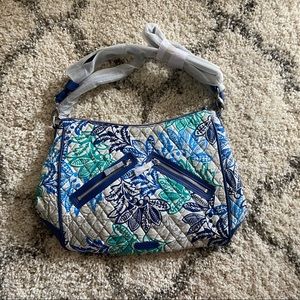 Vera Bradley blue teal green handbag crossbody/ shoulder